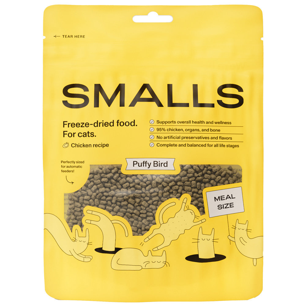 Smalls Freeze Dried Puffy Birds Recipe for Cats