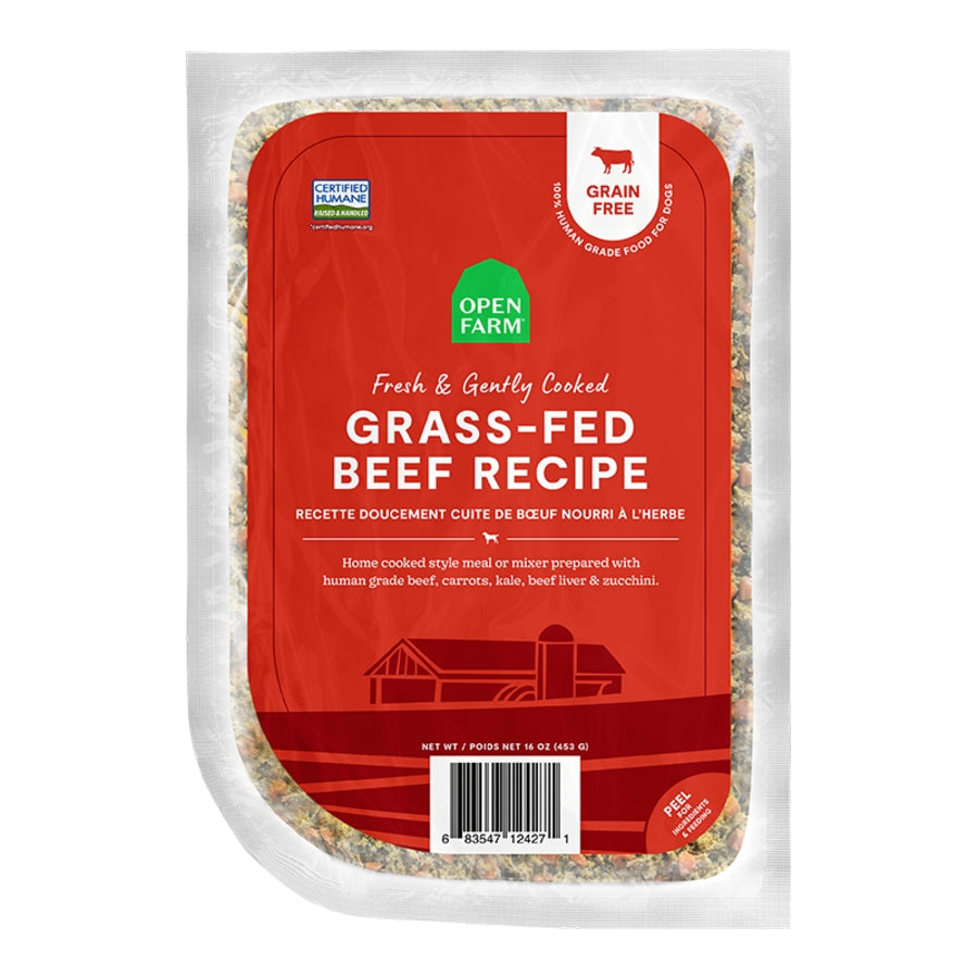 Open Farm Gently Cooked FZN Beef Dog Food 8oz