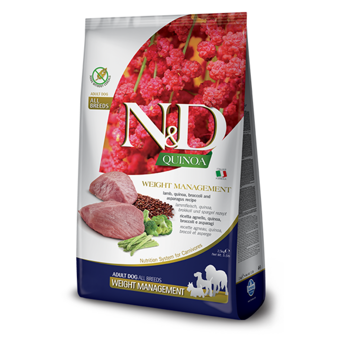 Farmina N&D Dog Quinoa Weight Management Lamb 5.5lb