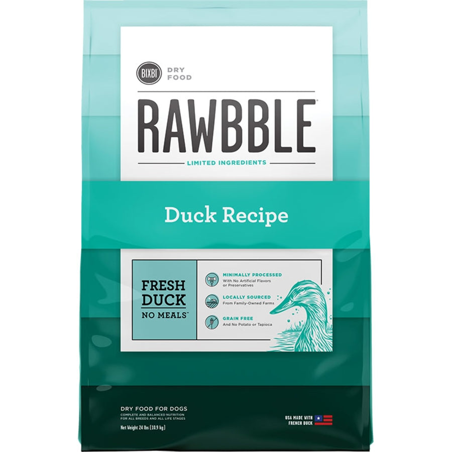 Bixbi Rawbble Dog Duck Kibble 24lb