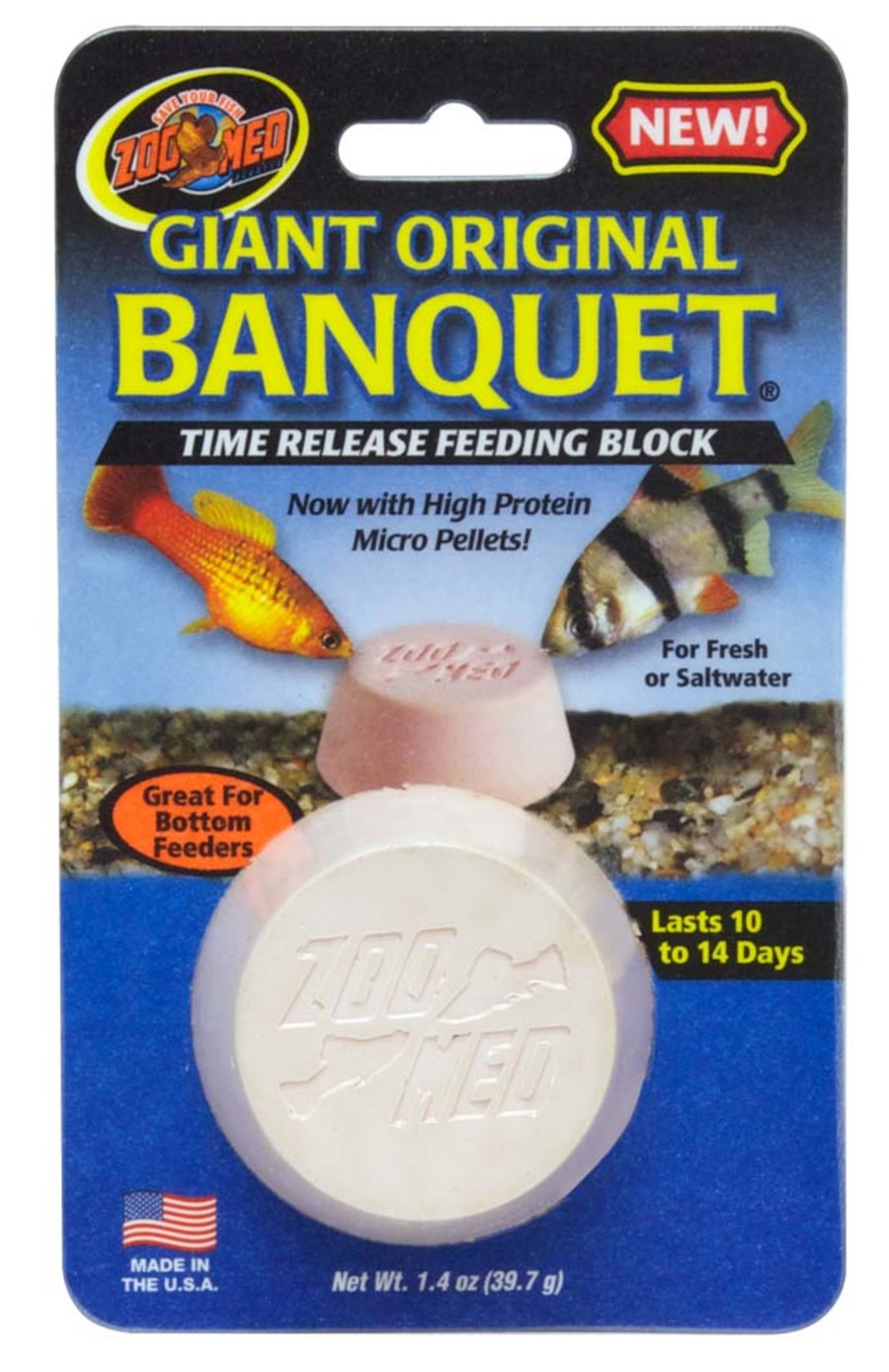 Zoo Med Original Banquet Fish Feeding Block (1.4oz)
