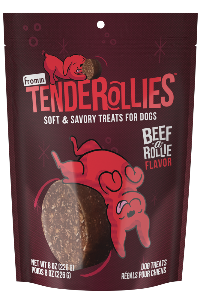 Fromm Beef-a-Rollie Flavor Dog Treats8oz