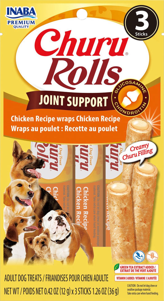 Churu Joint Rolls Support Chicken Recipe for Dogs (3pk)
