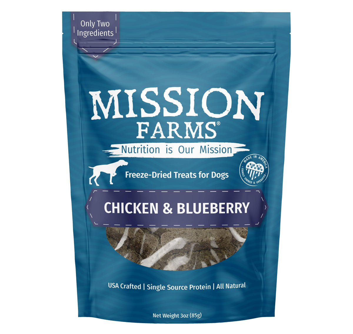 Mission Farms Freeze Dried Dog Treats (3oz)
