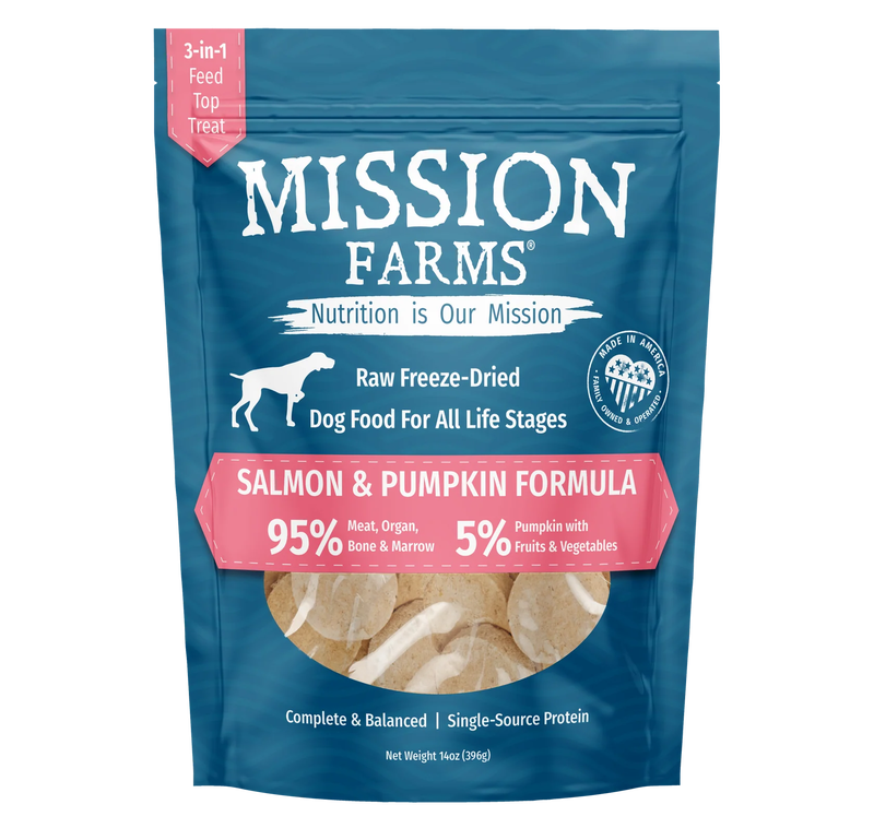 Mission Farms Freeze Dried Raw Dog Food (14oz)