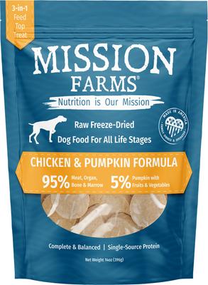Mission Farms Freeze Dried Raw Dog Food (14oz)