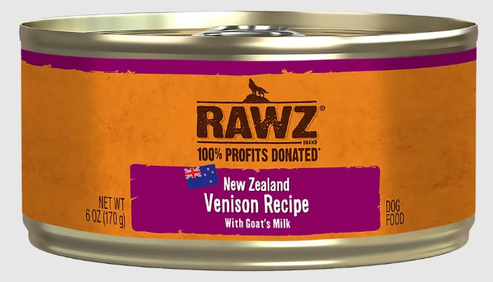 RAWZ NZ Venison w/Goat's Milk Recipe for Dogs