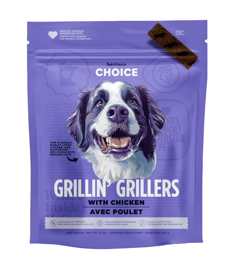 Nutrisource Choice Chicken Grillin' Grillers 12 oz