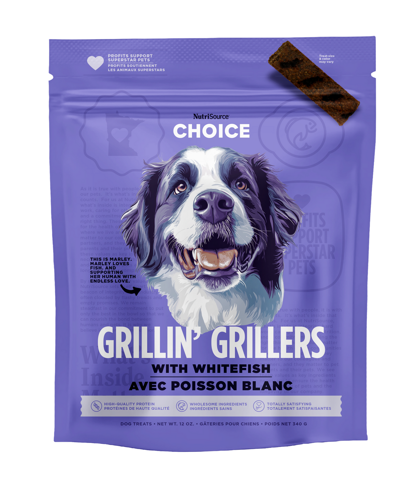 Nutrisource Choice Whitefish Grillin' Grillers 12 oz
