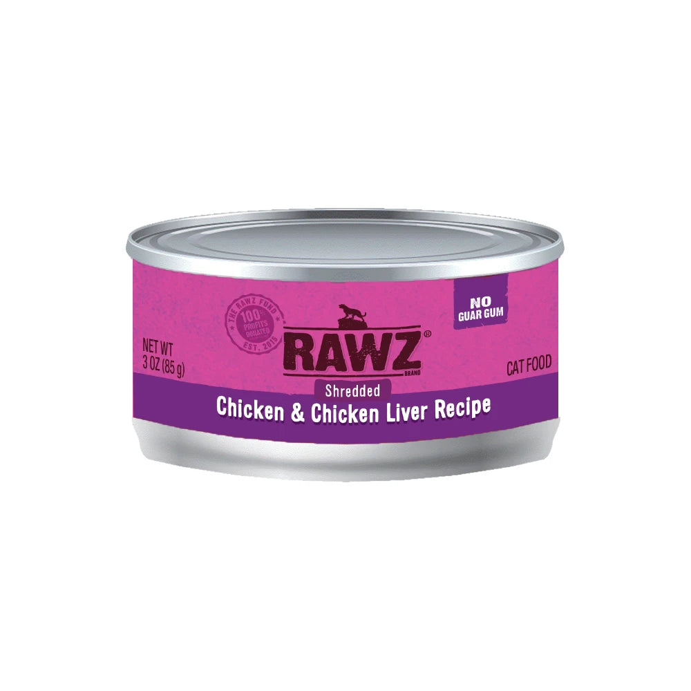 RAWZ Shredded Chicken and Chicken Liver Recipe for Cats
