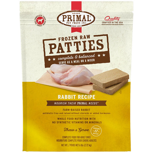 Primal Canine FZN Rabbit Formula 6lb Bag