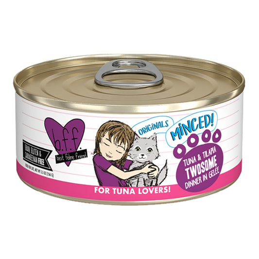BFF Tuna & Tilapia Twosome Dinner in Gelee for Cats 5.5 oz