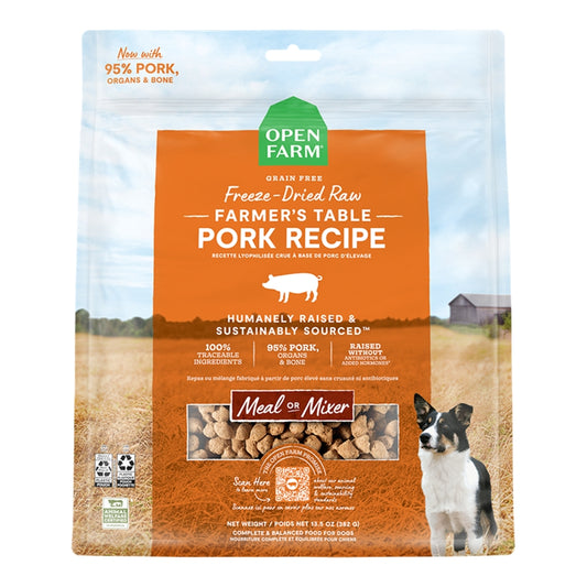 Open Farm FD Raw Morsels for Dogs 13.5oz -  Pork