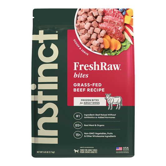 Instinct Raw Longevity FZN Adult Dog Patties 6lb- Beef