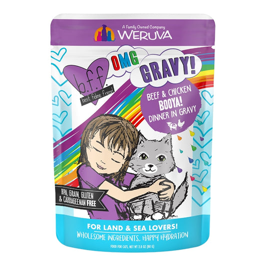 BFF GF Beef & Chicken Booya Dinner in Gravy for Cats 2.8oz