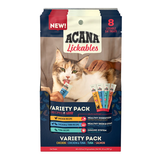 Acana Lickables Cat Treats Variety 8 pk
