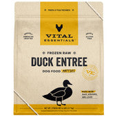 Vital Essentials Frozen Raw Duck Patties for Dogs (6lb)