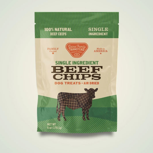 Gaines Family Farmstead Beef Chips Dog Treats – 6 oz