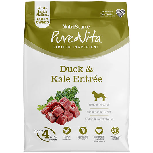Pure Vita Dog GF Duck & Kale Entrée