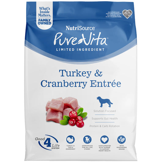 Pure Vita Dog Turkey & Cranberry