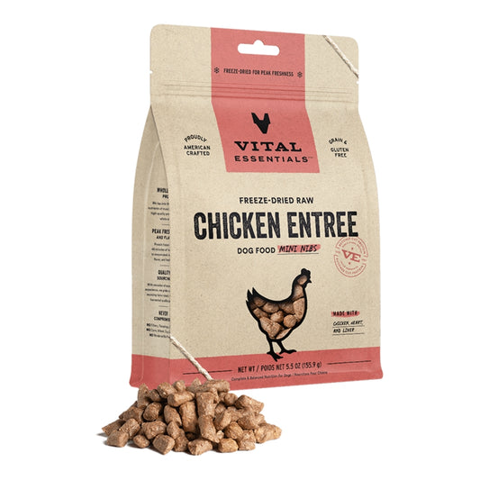 Vital Essentials FD Raw Cat Food Mini Nibs 5.5oz -Chicken