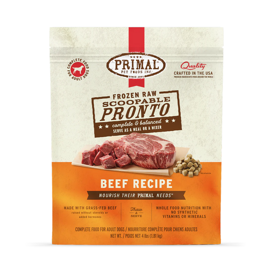 Primal Canine Pronto Raw Fzn Beef
