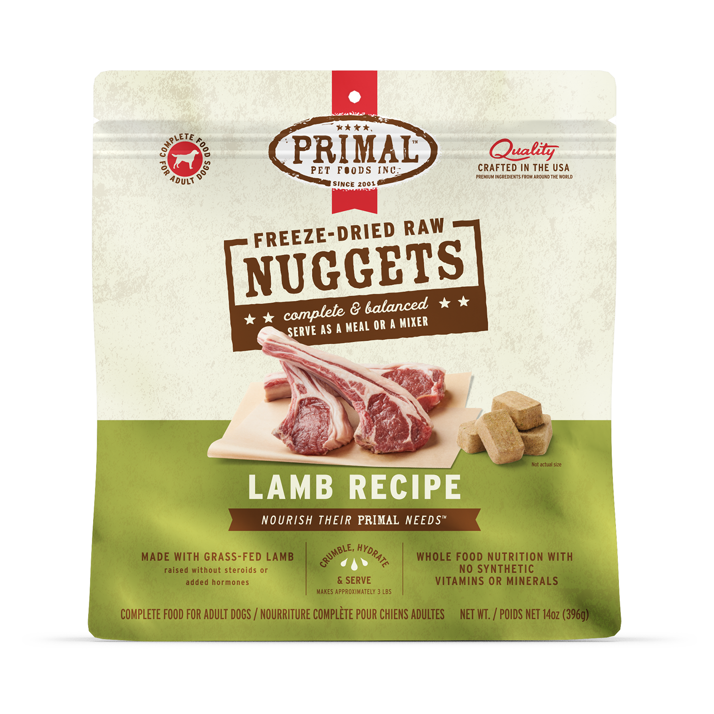 Primal FD Dog Nuggets Chicken Formula 5.5oz