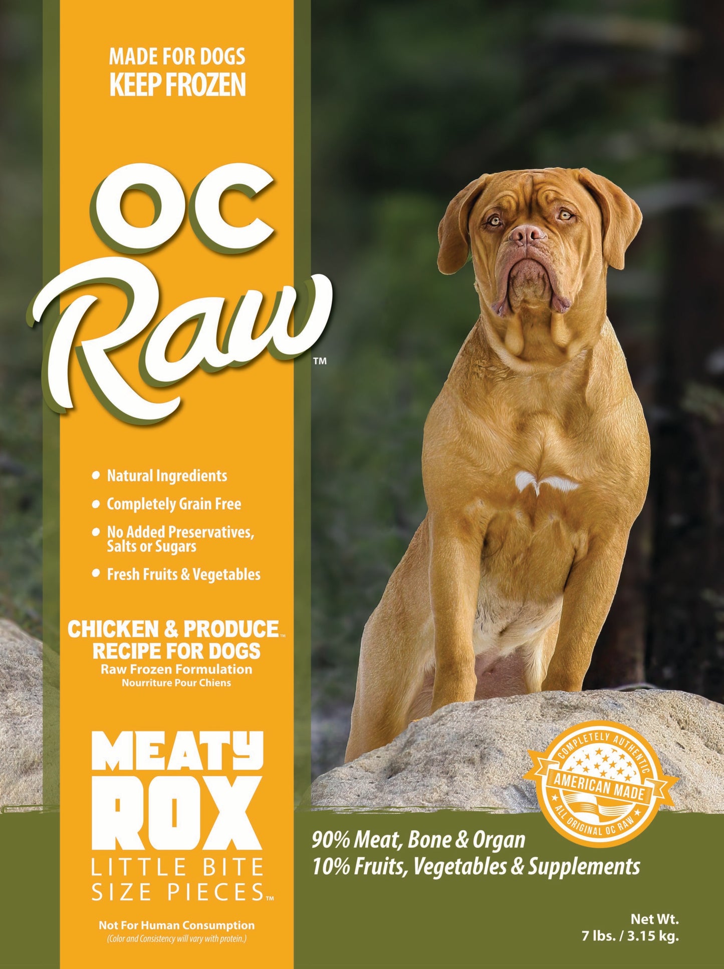 OC Raw Frozen Dog Food