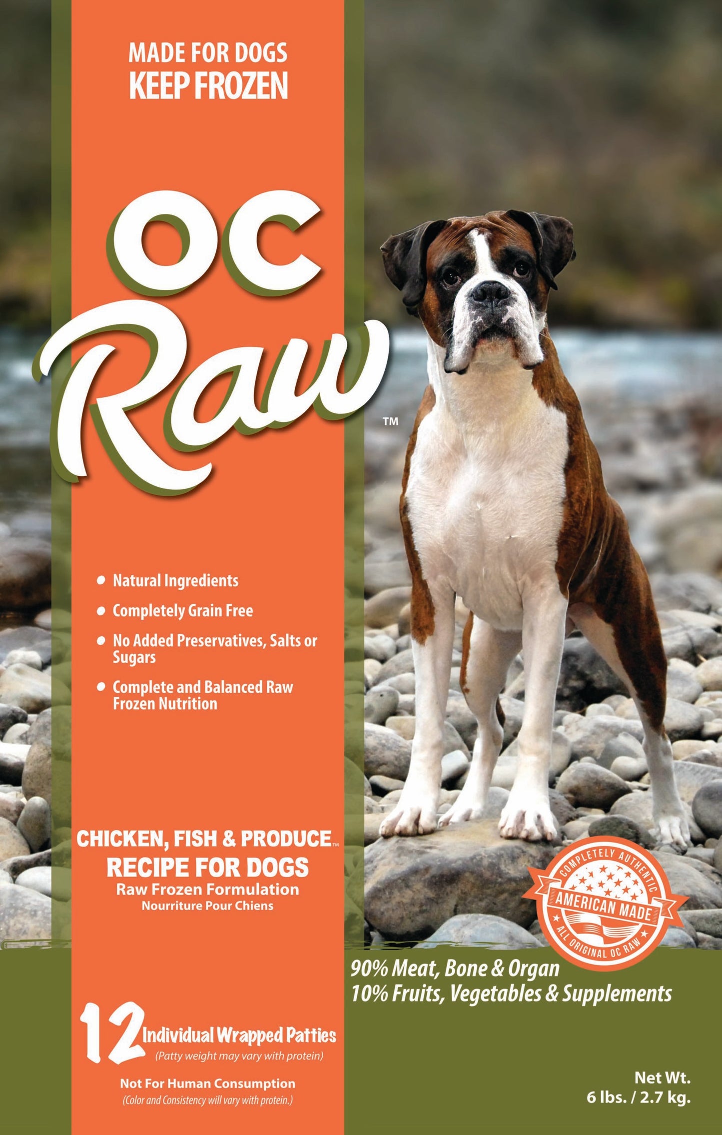 OC Raw Frozen Dog Food