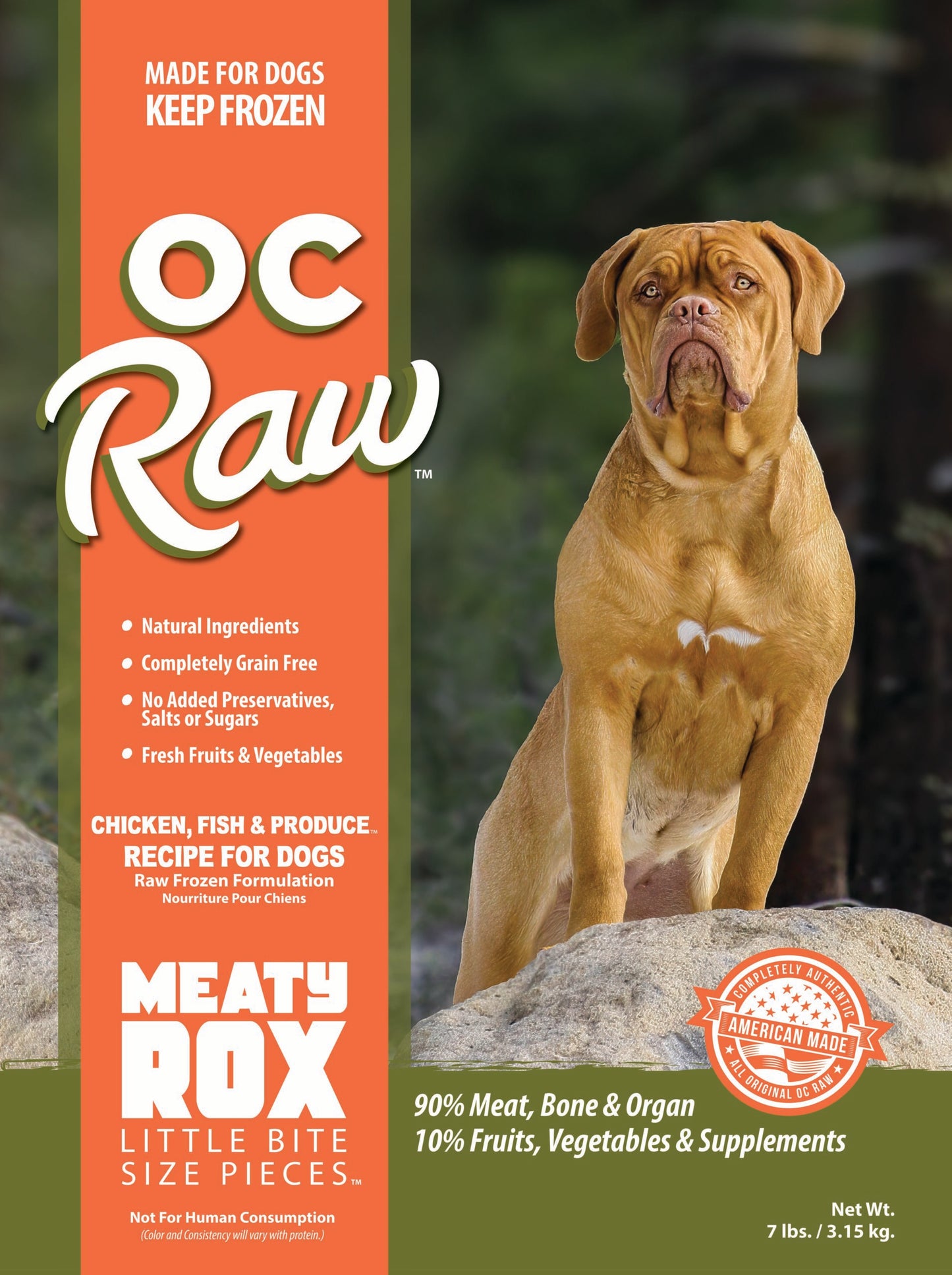 OC Raw Frozen Dog Food