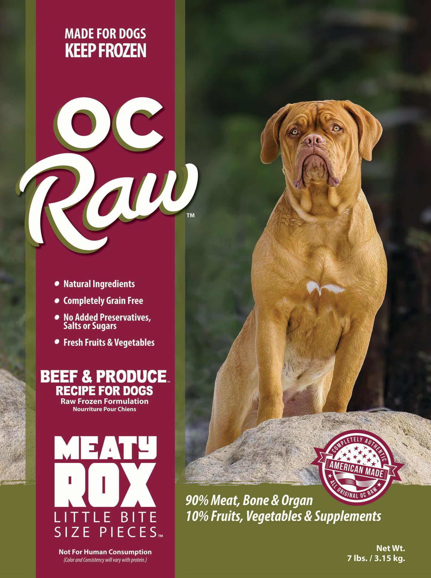 OC Raw Frozen Dog Food