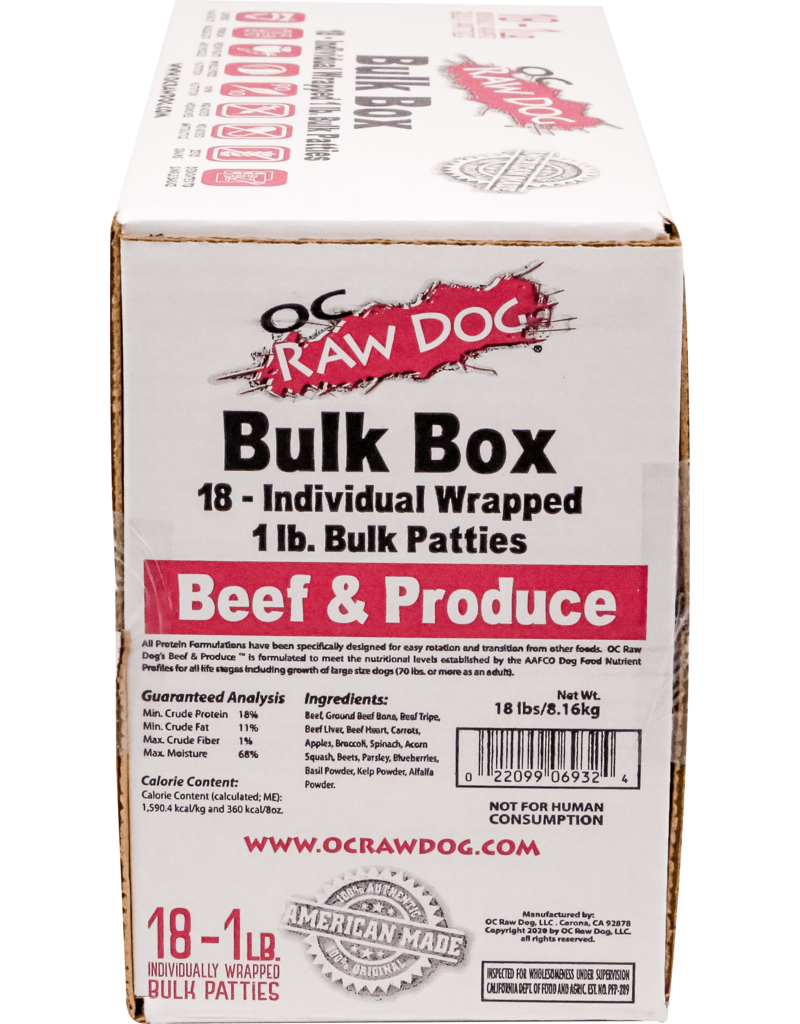 OC Raw Frozen Dog Food