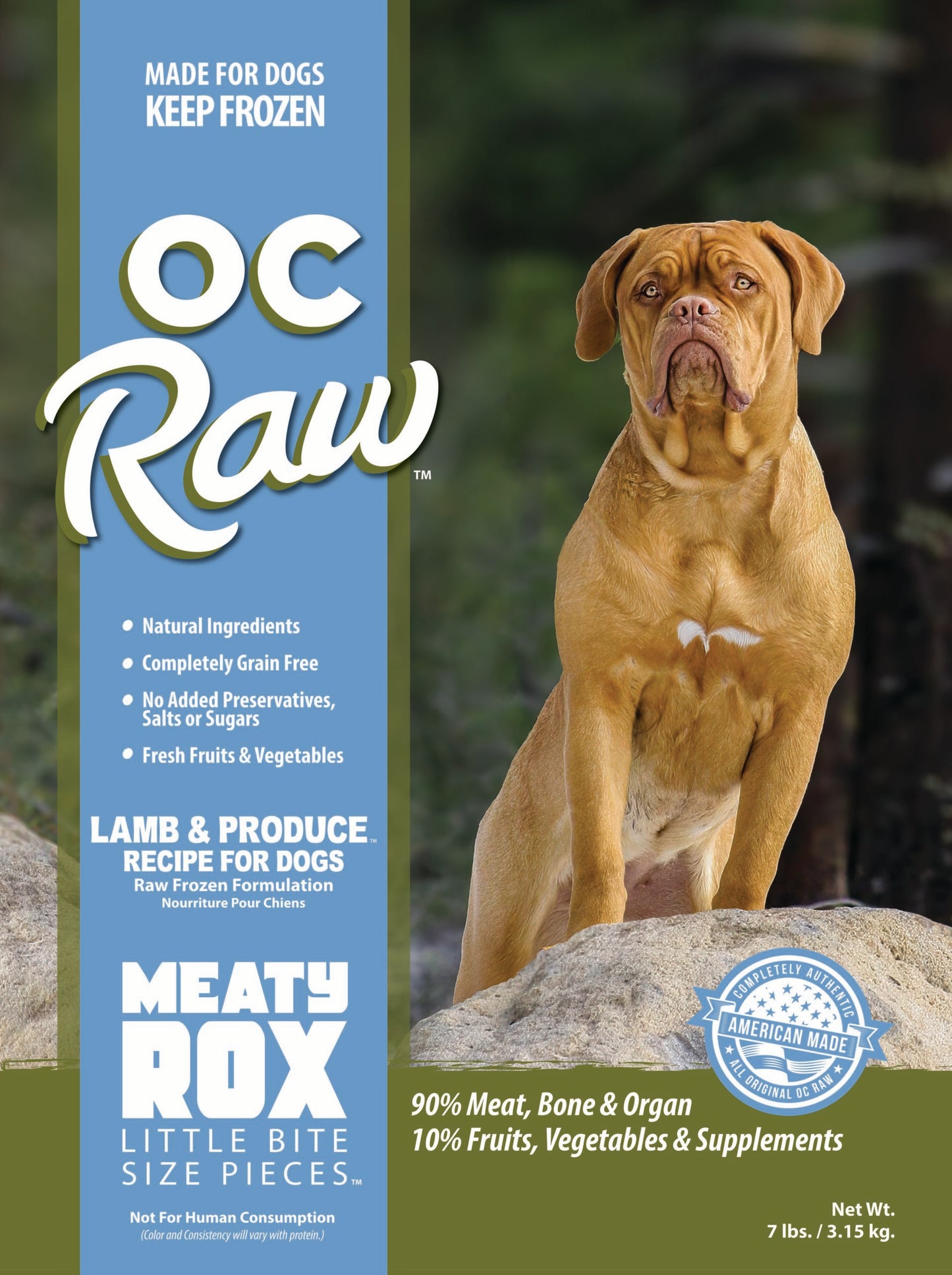 OC Raw Frozen Dog Food