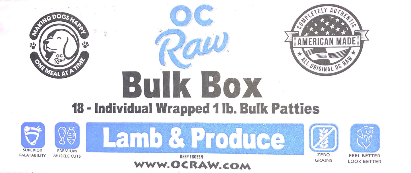 OC Raw Frozen Dog Food