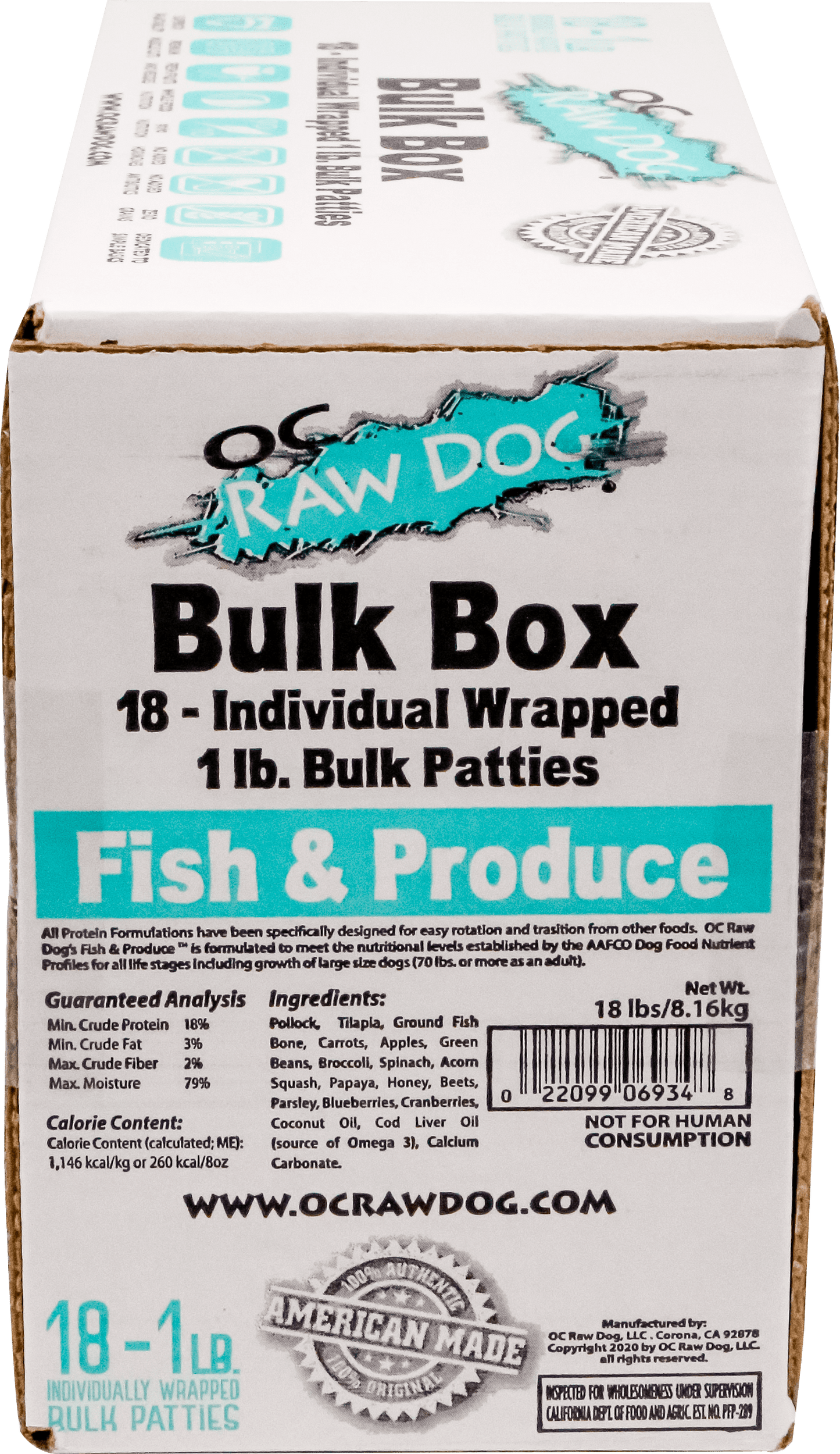 OC Raw Frozen Dog Food