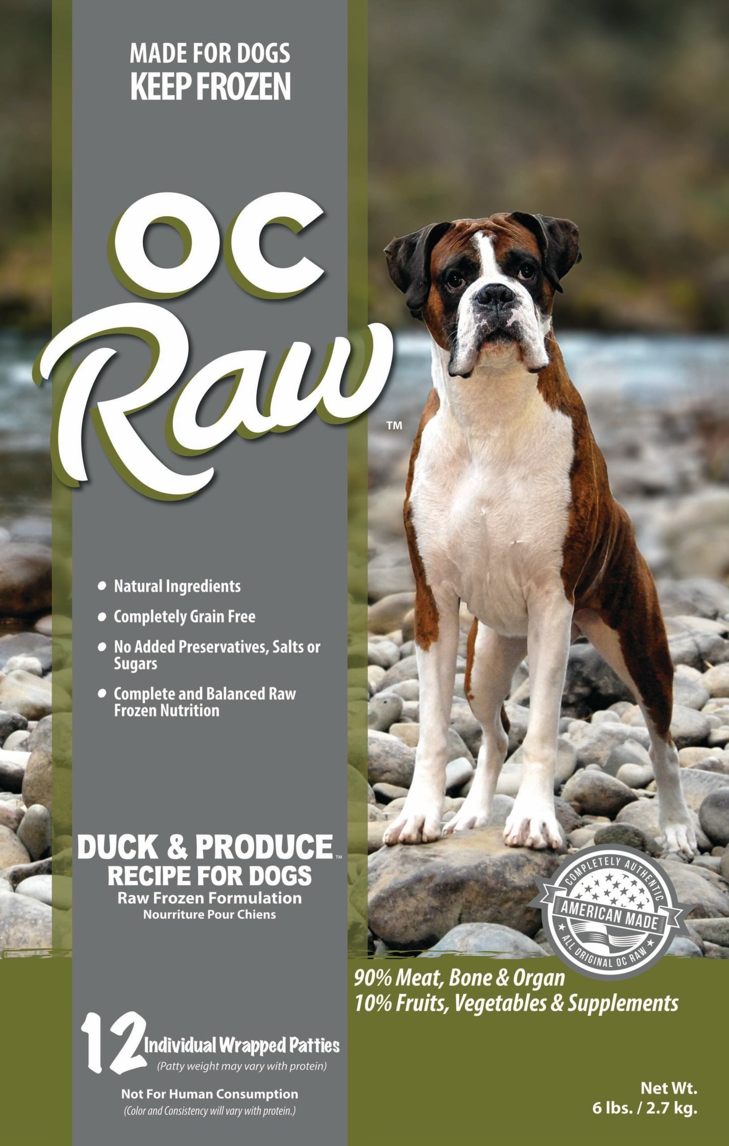 OC Raw Frozen Dog Food