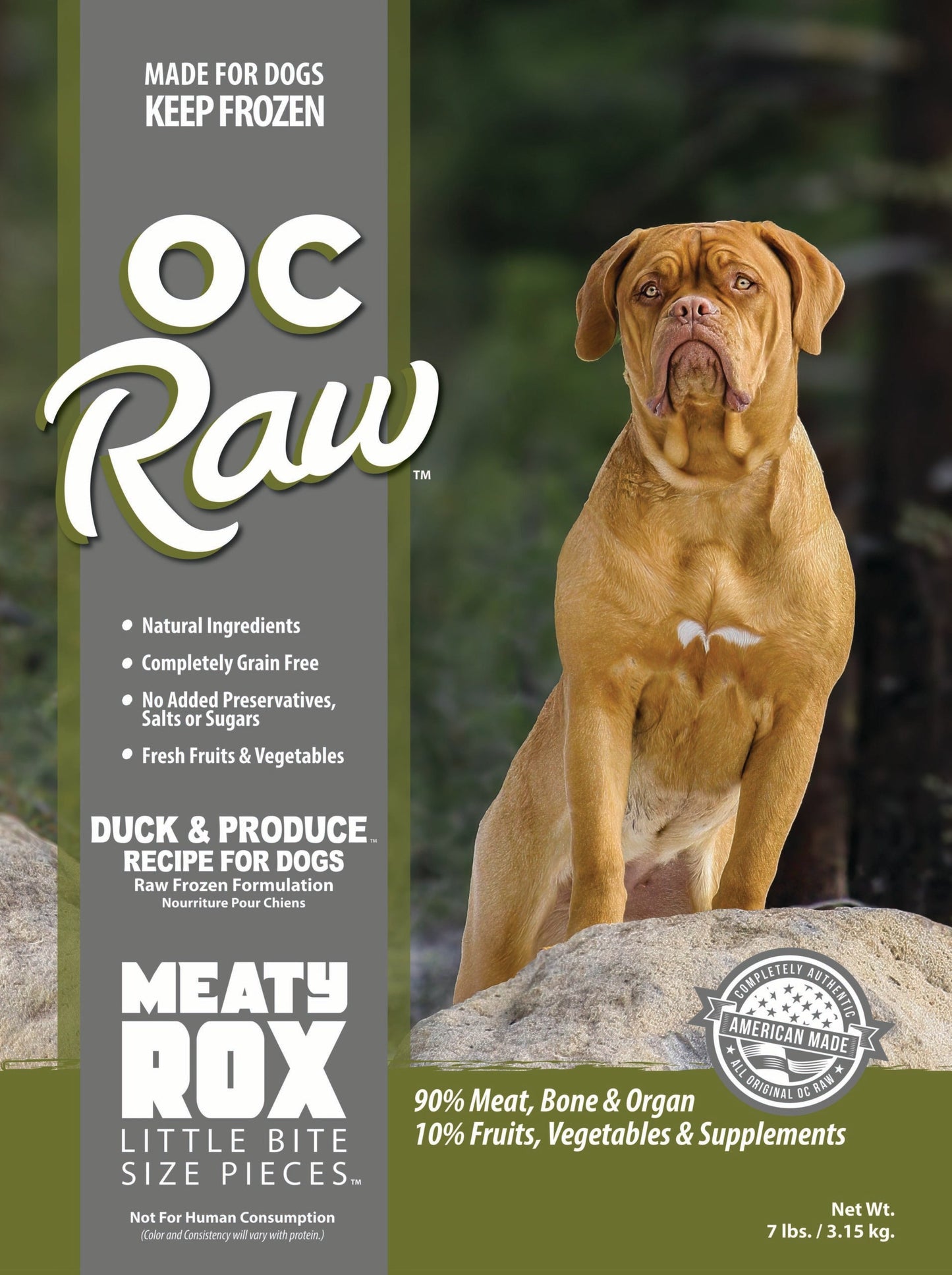 OC Raw Frozen Dog Food