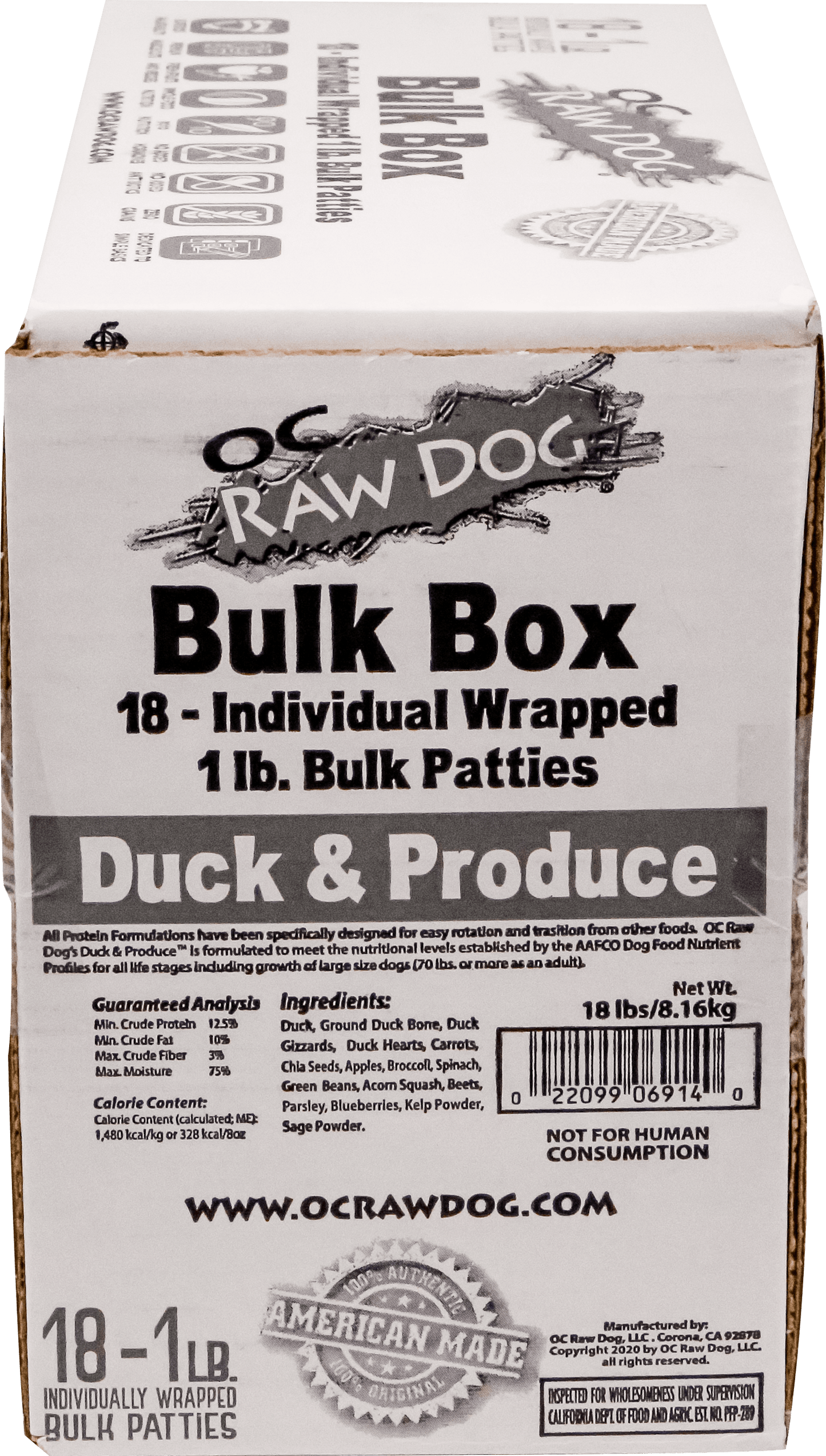OC Raw Frozen Dog Food