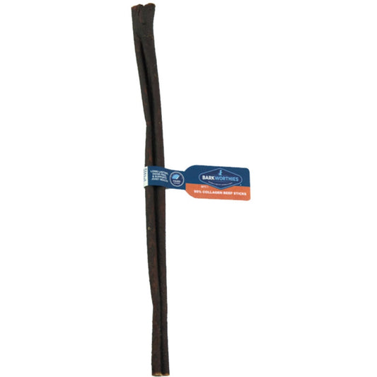 Barkworthies 95% Collagen Beef Stick 12" -  Peanut Butter