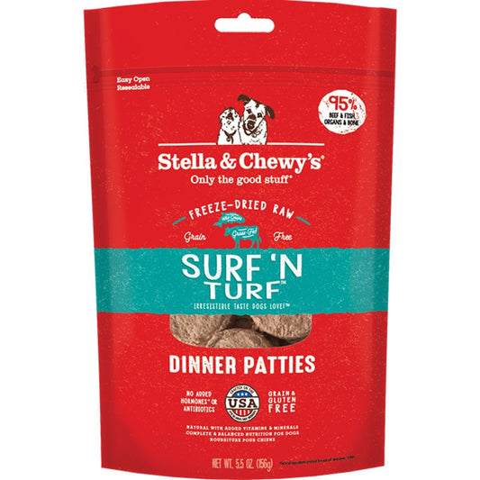 Stella & Chewy's Surf N Turf FD Patties 5.5 oz