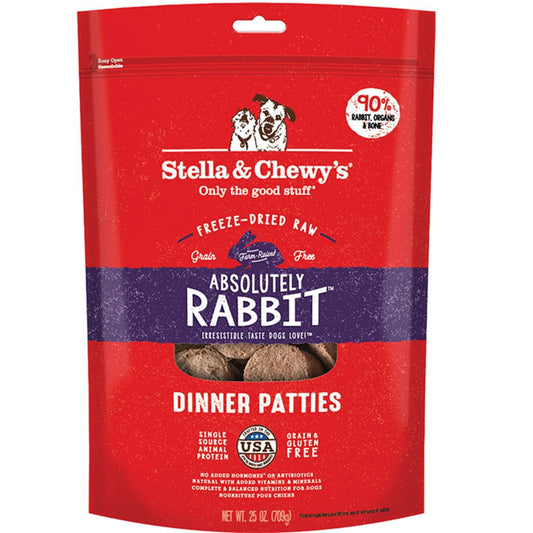 Stella & Chewy's FD Rabbit Dinner Patties 25 oz