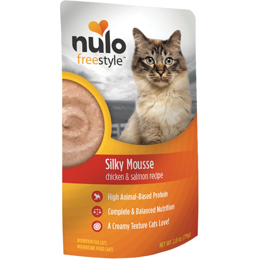 Nulo Freestyle Silky Mousse Chicken & Salmon Recipe for Cats 2.8oz