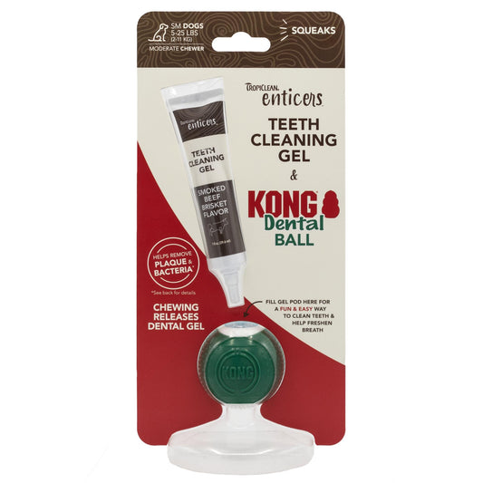 TropiClean Enticers Oral Gel & Kong Dental Ball