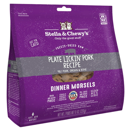 Stella & Chewy's FD Pork Morsels for Cats 8 oz