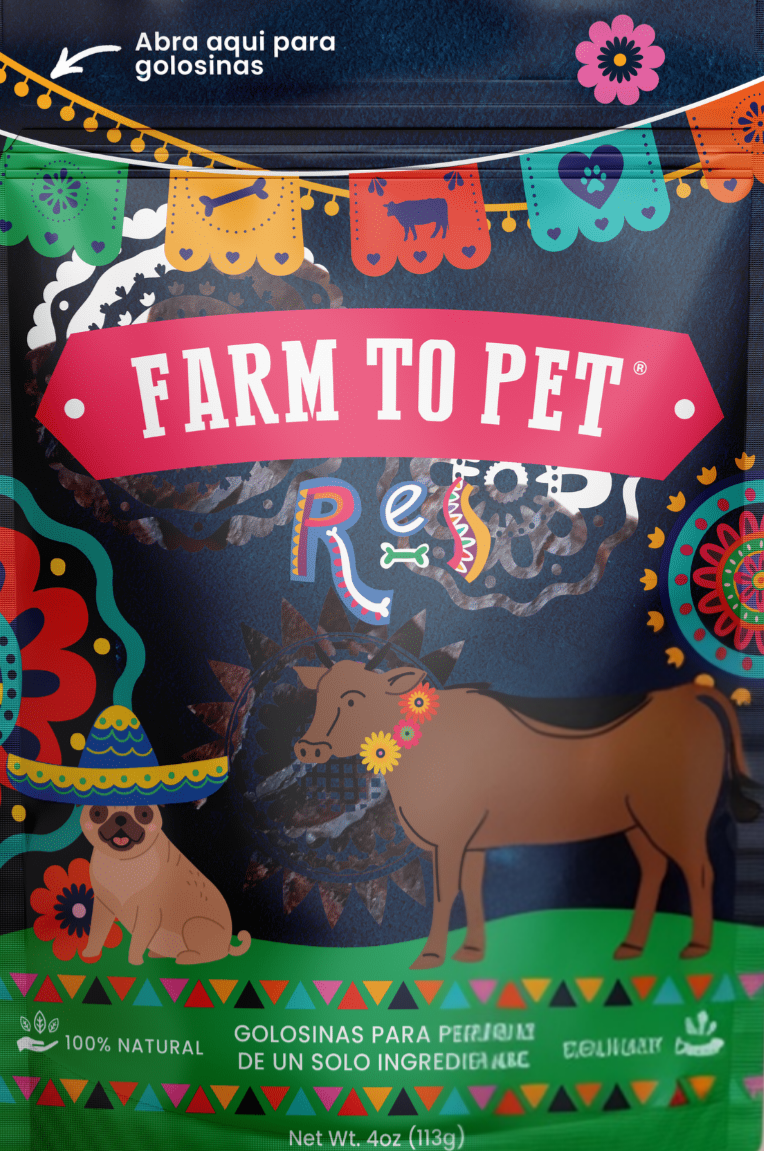 Farm to Pet Premios Para Perros Fiesta Chips (4oz)