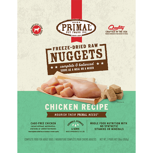 Primal FD Dog Nuggets Chicken Formula 30oz