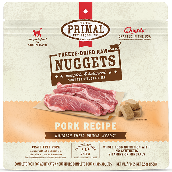 Primal GF FD Beef & Salmon Nuggets for Cats 14 oz
