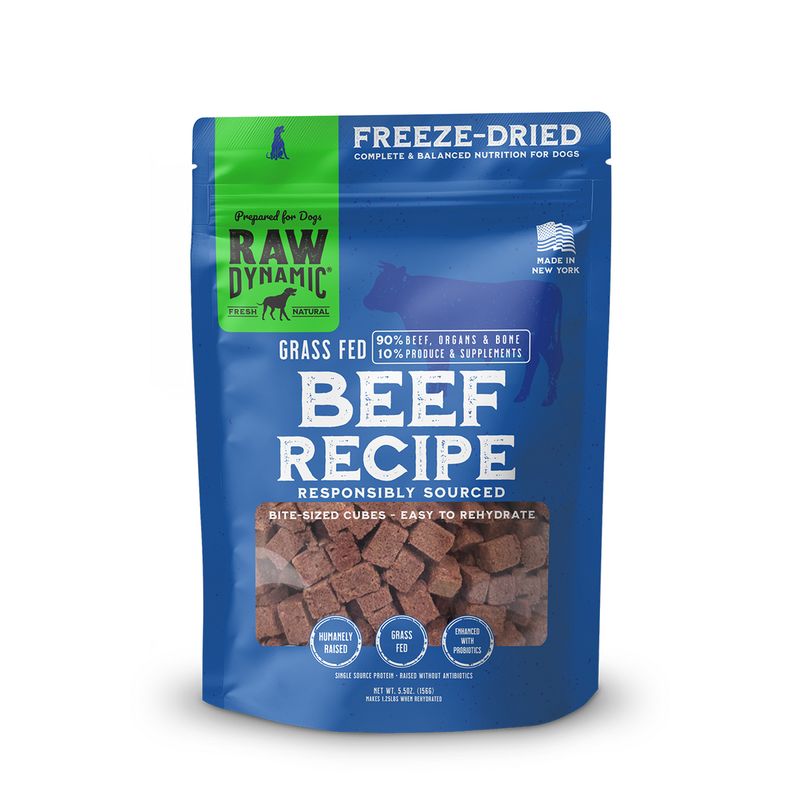 Raw Dynamic FD Dog Food 5.5 oz - Beef
