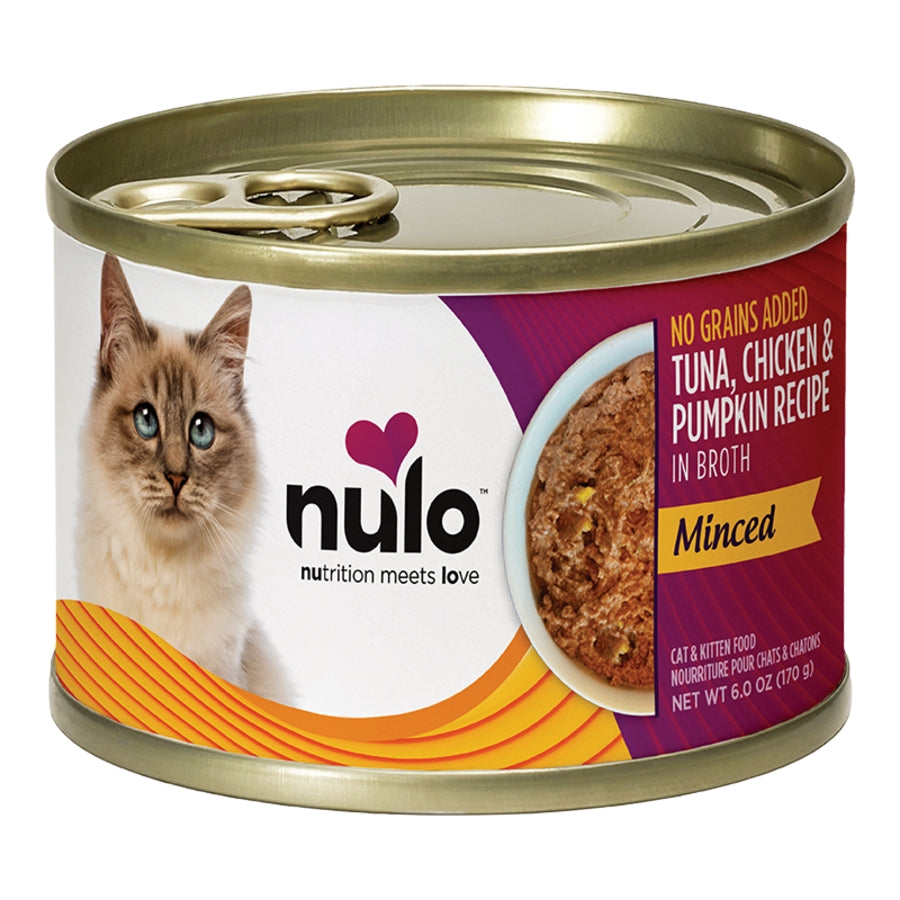 Nulo Minced Tuna with Pumpkin Recipe Canned Cat & Kitten Food 6 oz