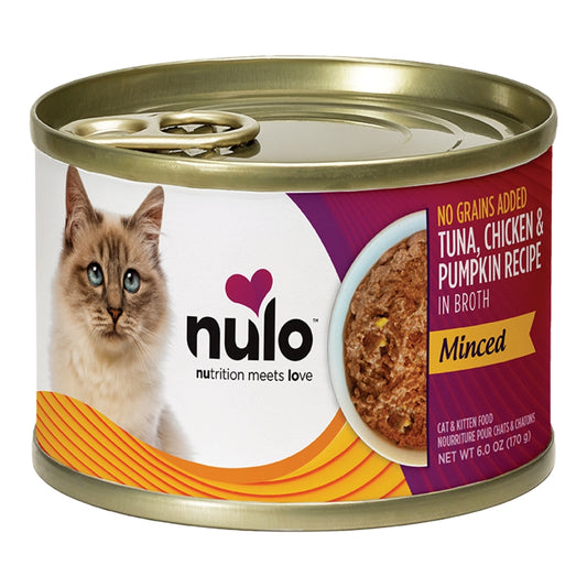Nulo Minced Tuna with Pumpkin Recipe Canned Cat & Kitten Food 6 oz